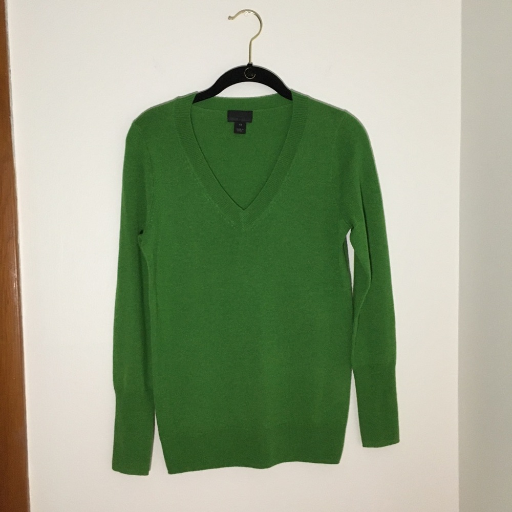 J. Crew Collection Italian Cashmere V-Neck Sweater